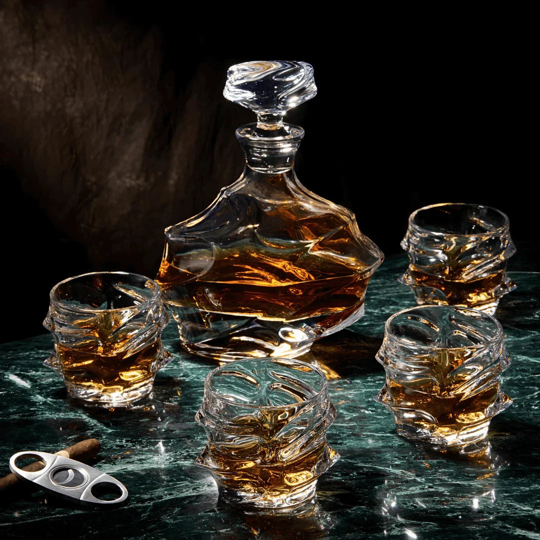 Storm Japanese Crystal Whisky Decanter - TsukiGlass
